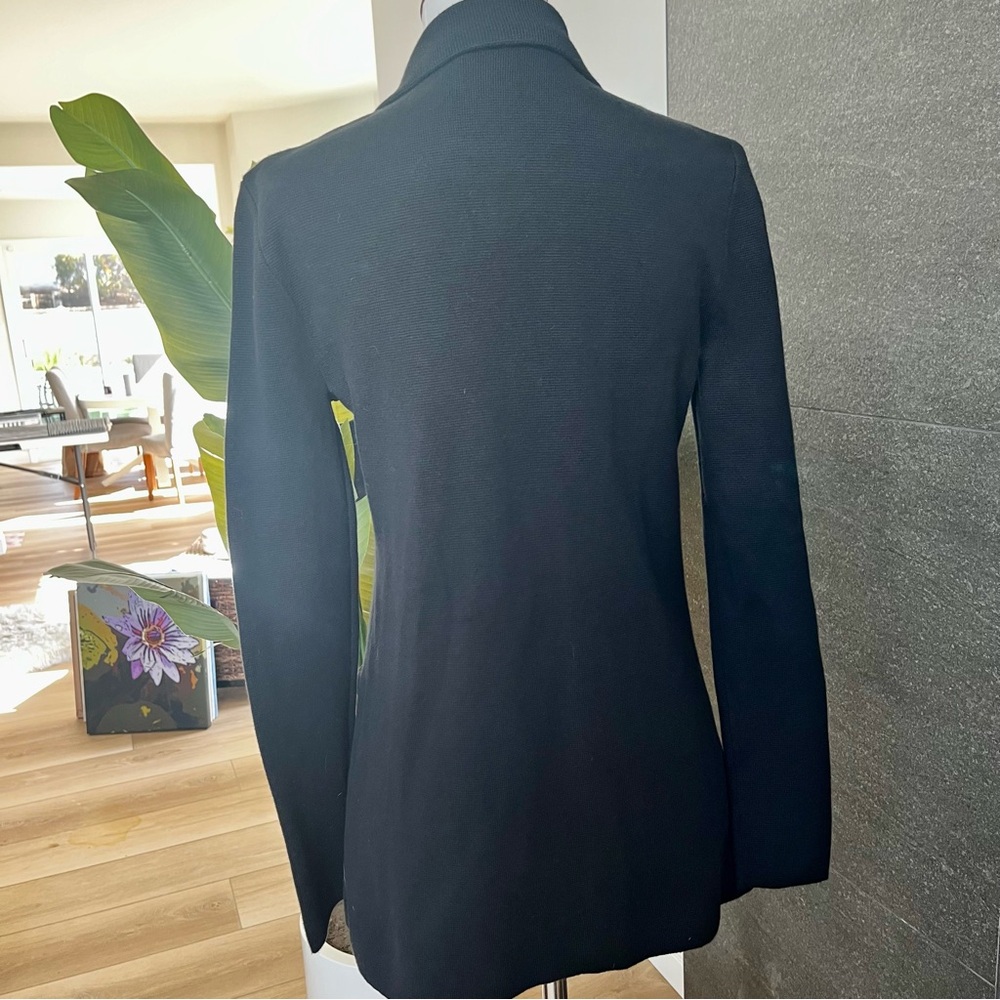 J Crew Black Cotton Stretchy Blazer With Pockets Size XS - Picture 8 of 9